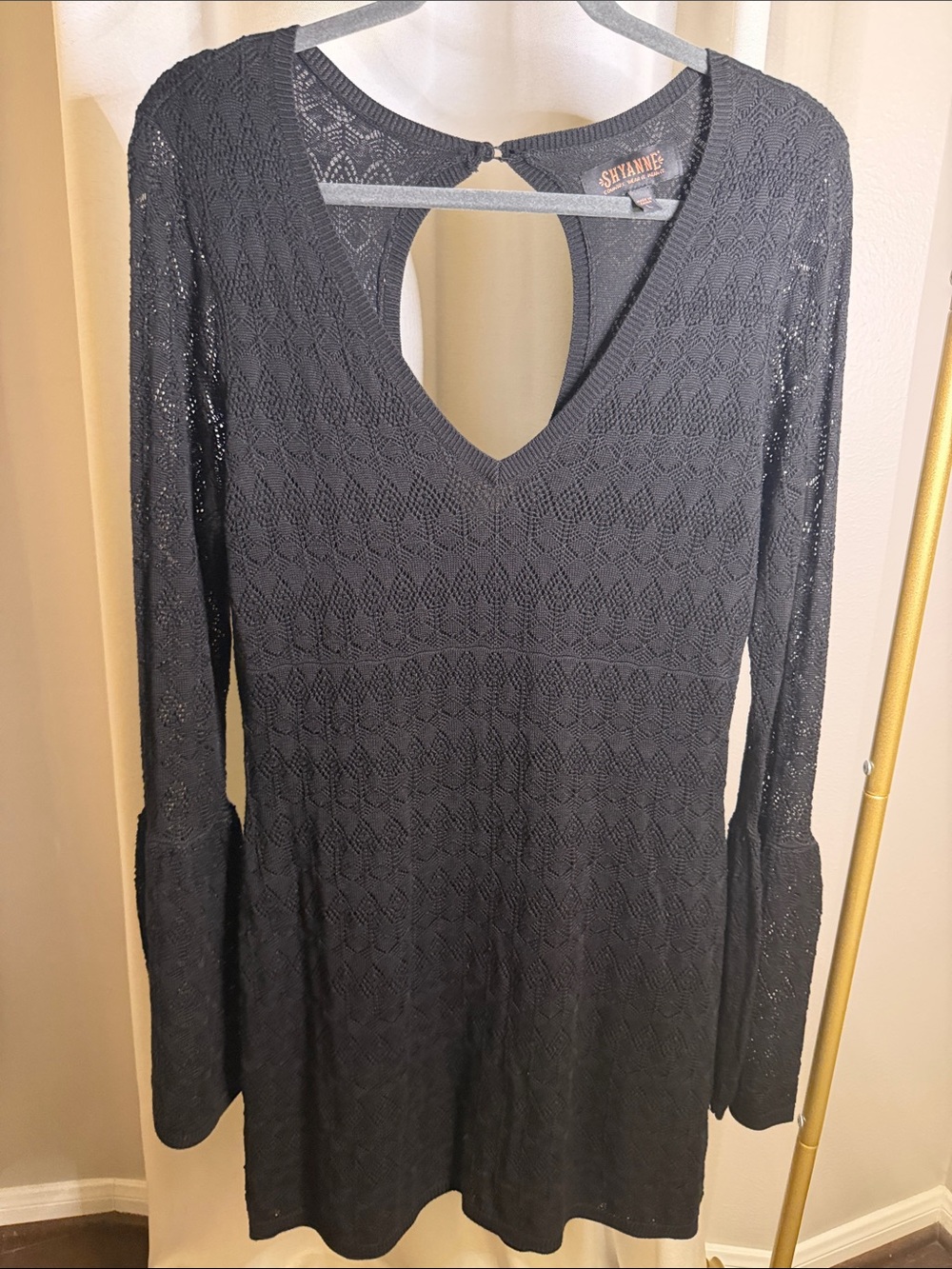 Shyanne Black Mini Dress with Keyhole Back
